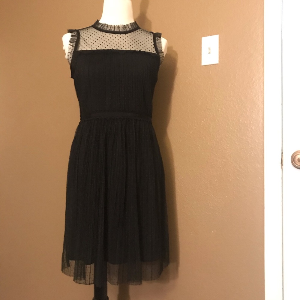 NWT Xhilaration Black Dotted Dress S
